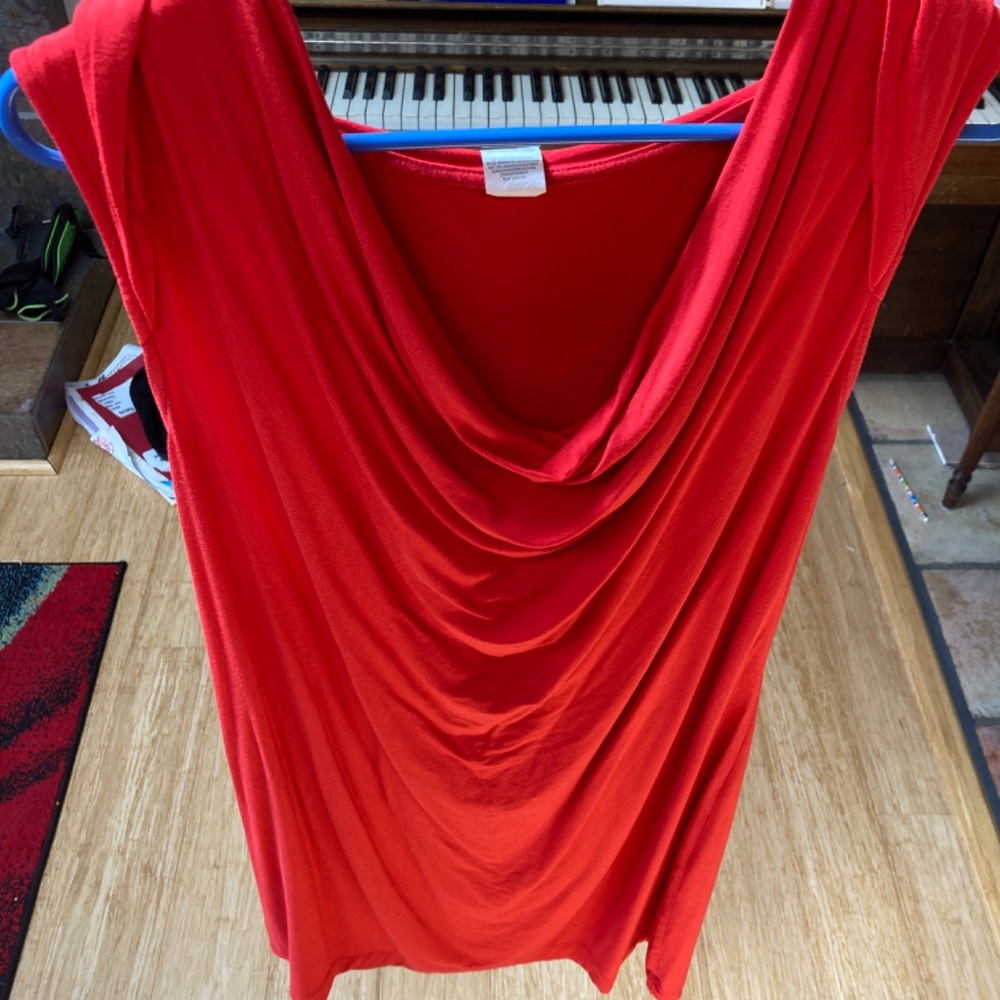 Fabletics red xl sleeveless cover up/summer dress